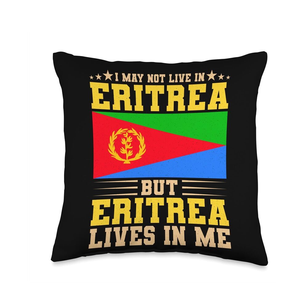 6767 Eritrea Throw Pillow, 16x16, Multicolor